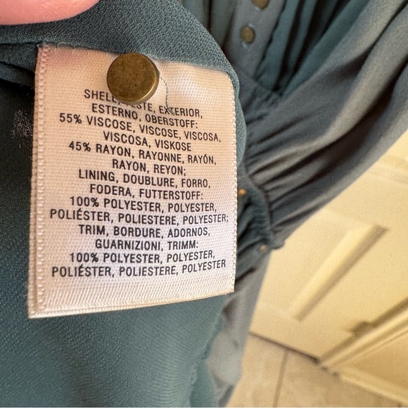 Maeve Anthropologie Pelona Sage Green Sleeveless Mini Dress Size S - Picture 9 of 13